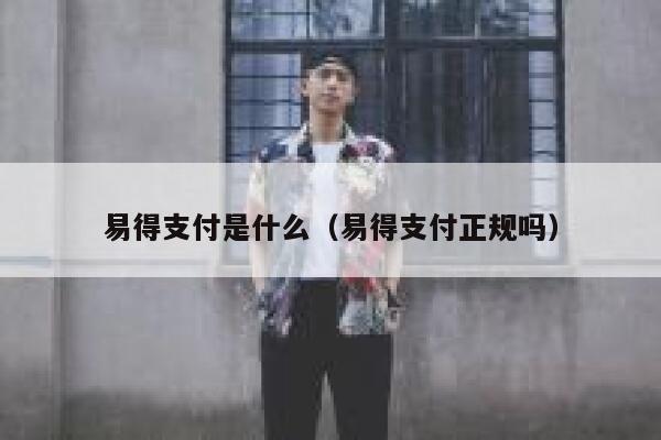 易得支付是什么（易得支付正规吗） 第1张