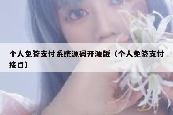 个人免签支付系统源码开源版（个人免签支付接口） 第1张
