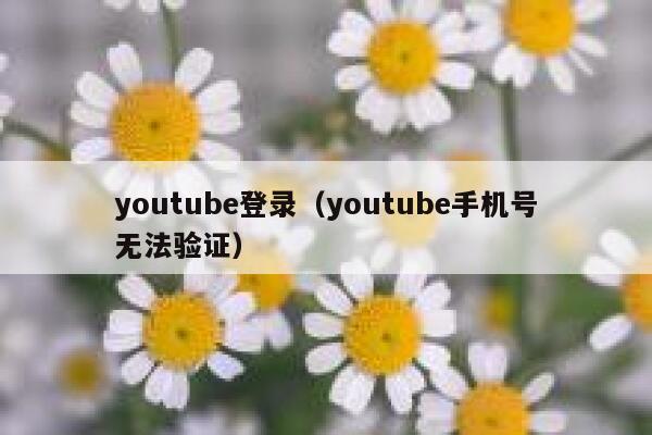 youtube登录(youtube手机号无法验证) 第1张 youtube登录(youtube手机号无法验证) 第1张