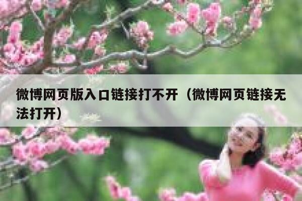 微博网页版入口链接打不开（微博网页链接无法打开） 第1张