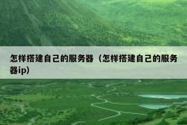 怎样搭建自己的服务器(怎样搭建自己的服务器ip) 第1张 怎样搭建自己的服务器(怎样搭建自己的服务器ip) 第1张