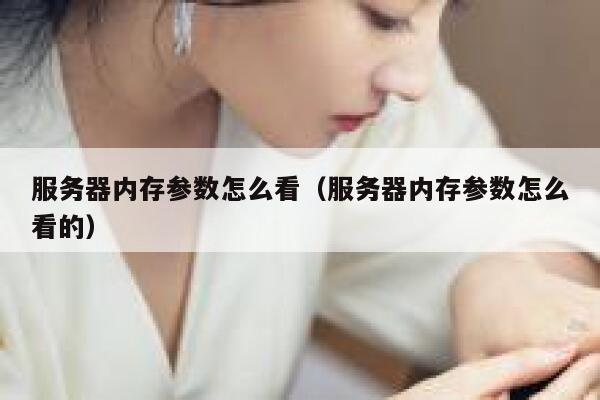 服务器内存参数怎么看（服务器内存参数怎么看的） 第1张