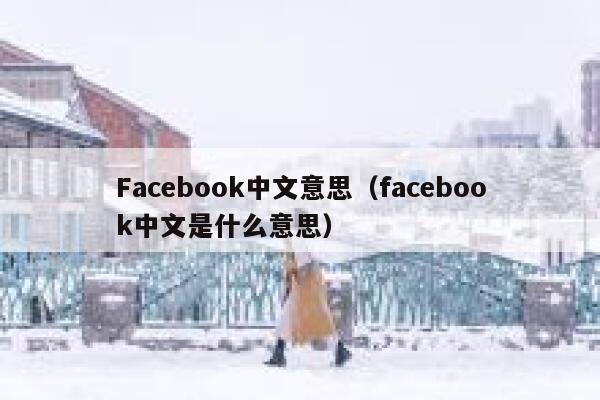 Facebook中文意思（facebook中文是什么意思） 第1张