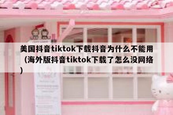 美国抖音tiktok下载抖音为什么不能用（海外版抖音tiktok下载了怎么没网络） 第1张
