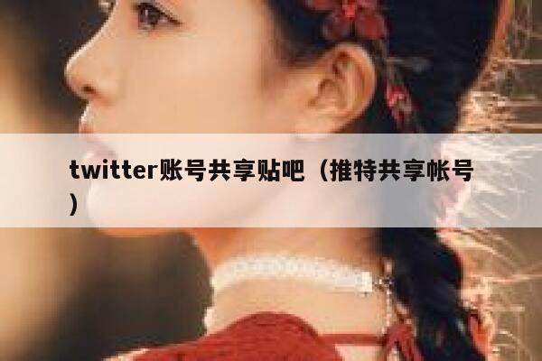 twitter账号共享贴吧（推特共享帐号） 第1张