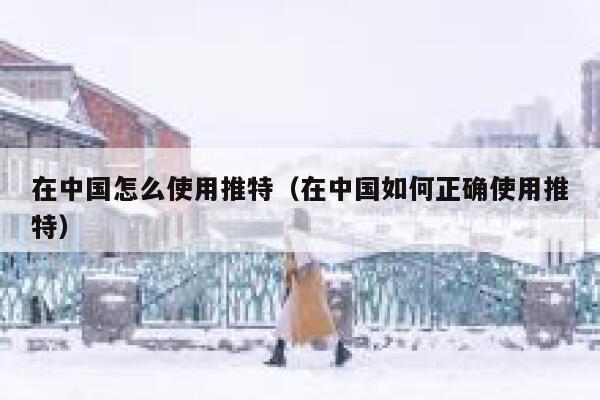 在中国怎么使用推特（在中国如何正确使用推特） 第1张