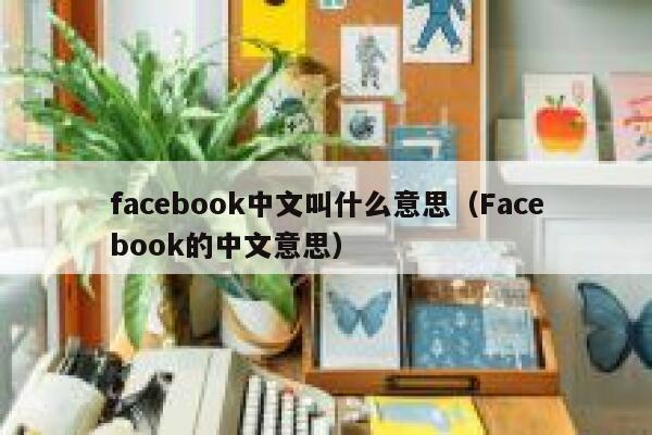facebook中文叫什么意思（Facebook的中文意思） 第1张