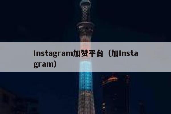 Instagram加赞平台（加Instagram） 第1张