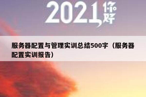 服务器配置与管理实训总结500字（服务器配置实训报告） 第1张