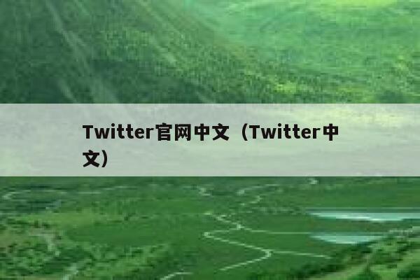 Twitter官网中文（Twitter中文） 第1张