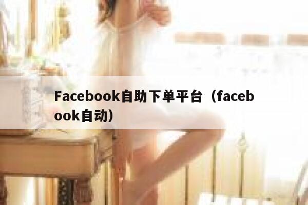 Facebook自助下单平台（facebook自动） 第1张
