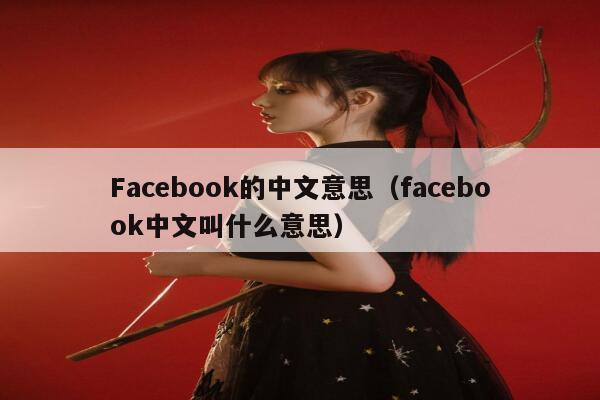 Facebook的中文意思（facebook中文叫什么意思） 第1张