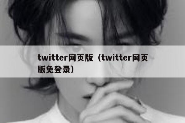 twitter网页版（twitter网页版免登录） 第1张