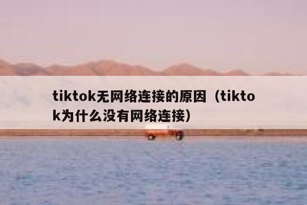 tiktok无网络连接的原因（tiktok为什么没有网络连接） 第1张