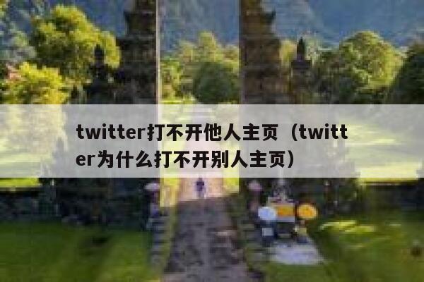 twitter打不开他人主页(twitter为什么打不开别人主页) 第1张 twitter打不开他人主页(twitter为什么打不开别人主页) 第1张