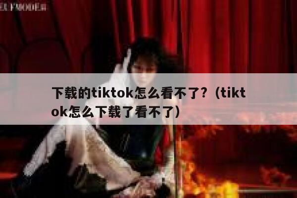 下载的tiktok怎么看不了?（tiktok怎么下载了看不了） 第1张