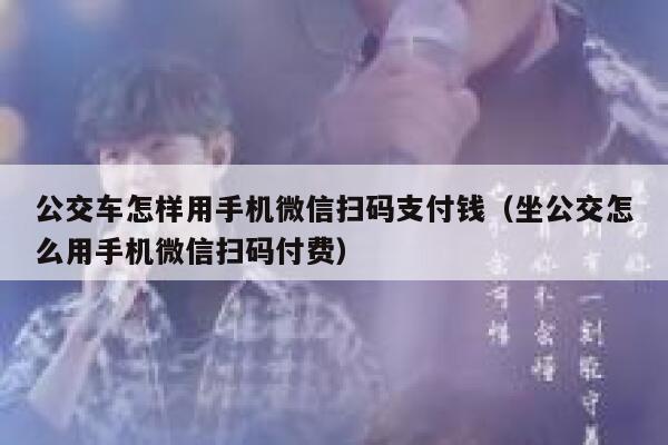 公交车怎样用手机微信扫码支付钱（坐公交怎么用手机微信扫码付费） 第1张