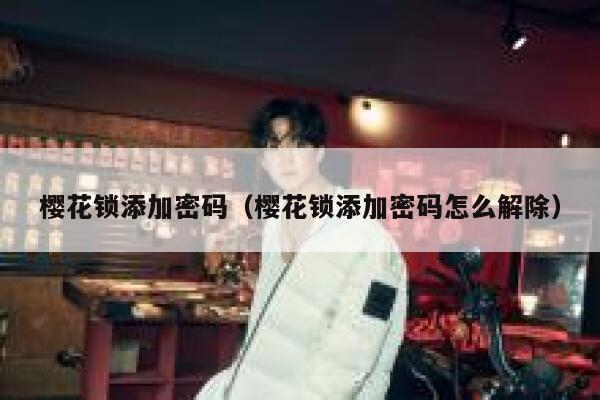 樱花锁添加密码（樱花锁添加密码怎么解除） 第1张