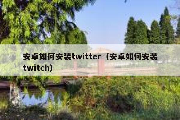安卓如何安装twitter（安卓如何安装twitch） 第1张
