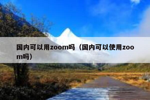 国内可以用zoom吗（国内可以使用zoom吗） 第1张