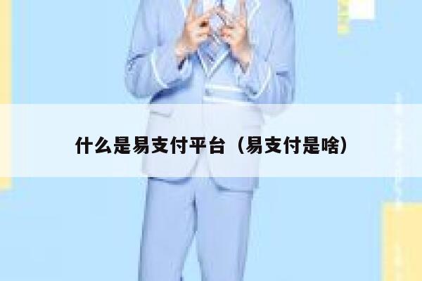 什么是易支付平台（易支付是啥） 第1张