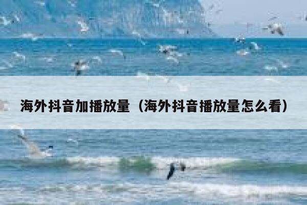 海外抖音加播放量（海外抖音播放量怎么看） 第1张