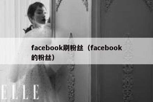 facebook刷粉丝（facebook的粉丝） 第1张