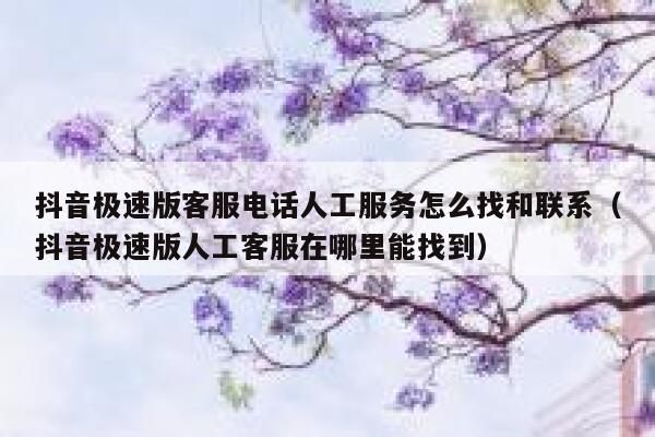 抖音极速版客服电话人工服务怎么找和联系（抖音极速版人工客服在哪里能找到） 第1张
