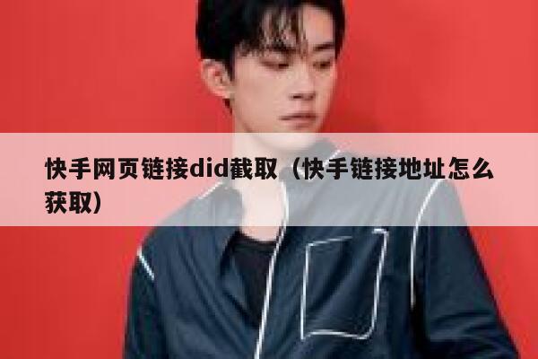 快手网页链接did截取（快手链接地址怎么获取） 第1张