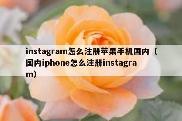 instagram怎么注册苹果手机国内（国内iphone怎么注册instagram） 第1张