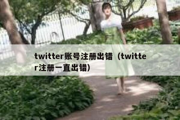 twitter账号注册出错（twitter注册一直出错） 第1张