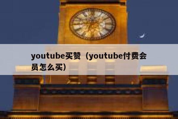 youtube买赞（youtube付费会员怎么买） 第1张
