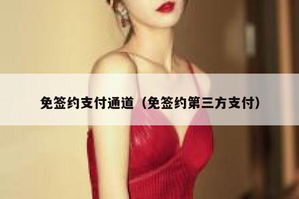 免签约支付通道（免签约第三方支付） 第1张