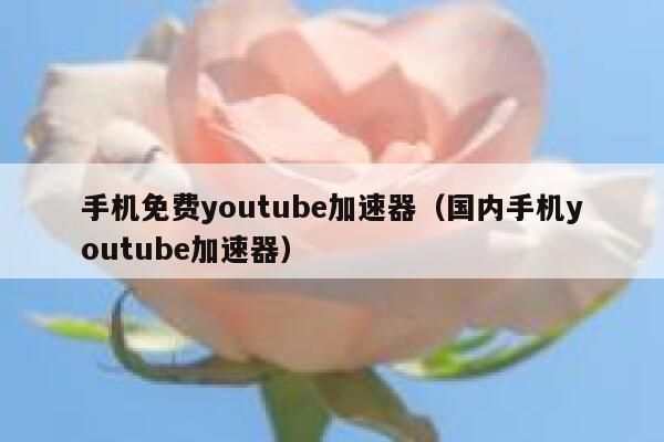 手机免费youtube加速器（国内手机youtube加速器） 第1张