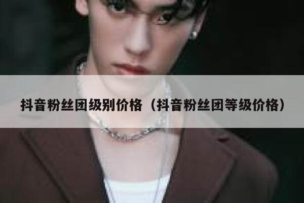 抖音粉丝团级别价格（抖音粉丝团等级价格） 第1张