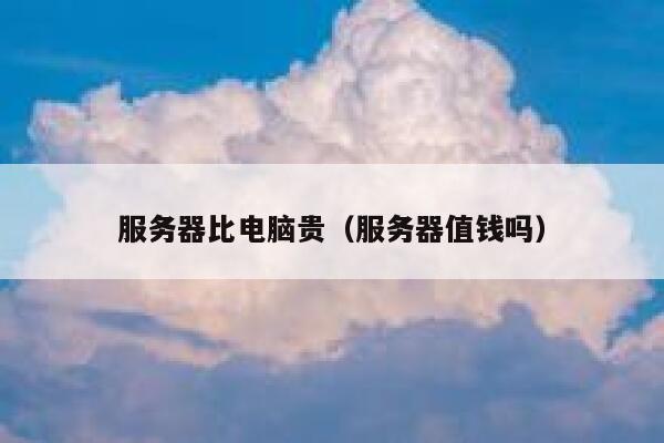服务器比电脑贵（服务器值钱吗） 第1张
