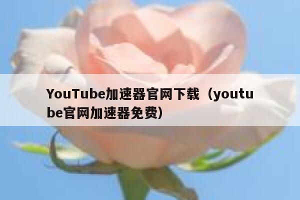 YouTube加速器官网下载（youtube官网加速器免费） 第1张