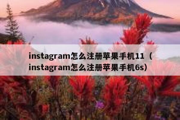 instagram怎么注册苹果手机11（instagram怎么注册苹果手机6s） 第1张