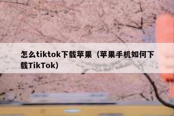 怎么tiktok下载苹果（苹果手机如何下载TikTok） 第1张