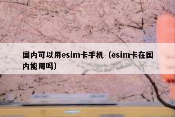 国内可以用esim卡手机(esim卡在国内能用吗) 第1张 国内可以用esim卡手机(esim卡在国内能用吗) 第1张