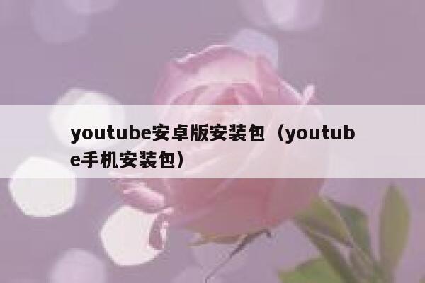 youtube安卓版安装包(youtube手机安装包) 第1张 youtube安卓版安装包(youtube手机安装包) 第1张