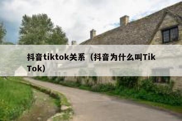抖音tiktok关系（抖音为什么叫TikTok） 第1张
