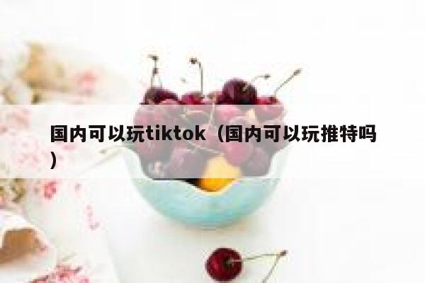 国内可以玩tiktok（国内可以玩推特吗） 第1张