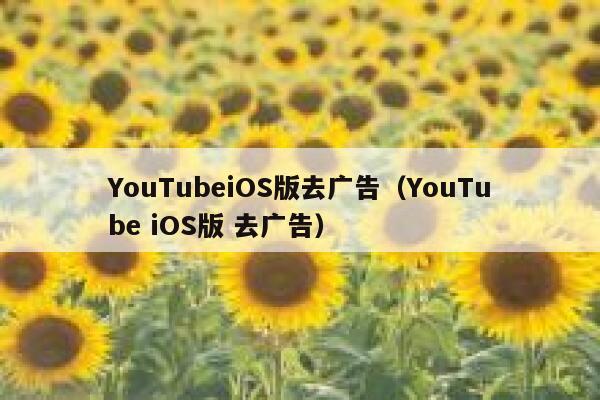 YouTubeiOS版去广告(YouTube iOS版 去广告) 第1张 YouTubeiOS版去广告(YouTube iOS版 去广告) 第1张