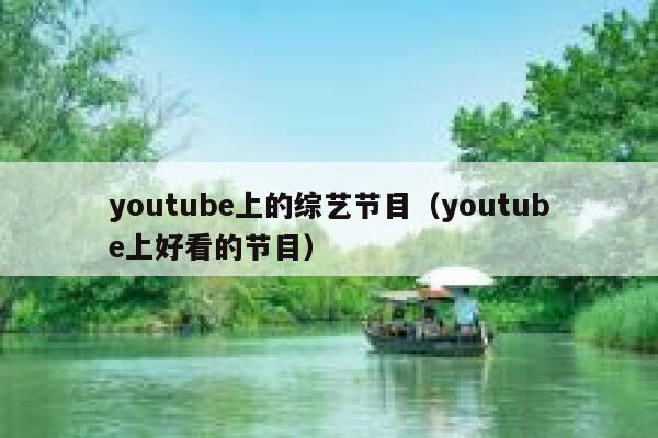 youtube上的综艺节目（youtube上好看的节目） 第1张