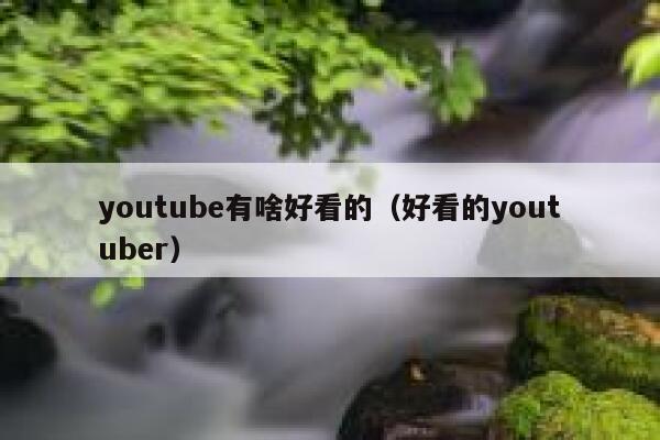 youtube有啥好看的(好看的youtuber) 第1张 youtube有啥好看的(好看的youtuber) 第1张