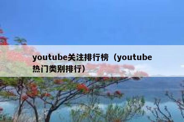 youtube关注排行榜（youtube热门类别排行） 第1张
