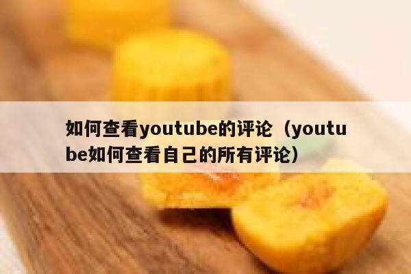 如何查看youtube的评论(youtube如何查看自己的所有评论) 第1张 如何查看youtube的评论(youtube如何查看自己的所有评论) 第1张