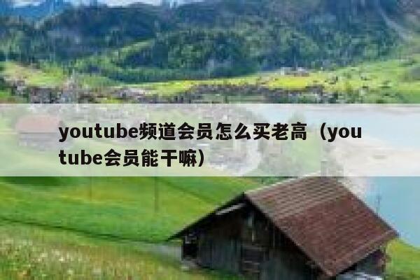 youtube频道会员怎么买老高(youtube会员能干嘛) 第1张 youtube频道会员怎么买老高(youtube会员能干嘛) 第1张