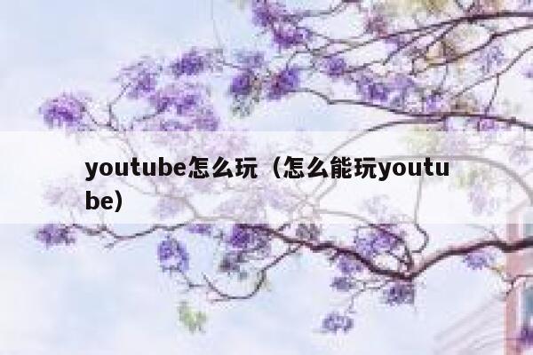 youtube怎么玩（怎么能玩youtube） 第1张